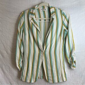 Amanda Uprichard Striped Brooklyn Blazer Size XS